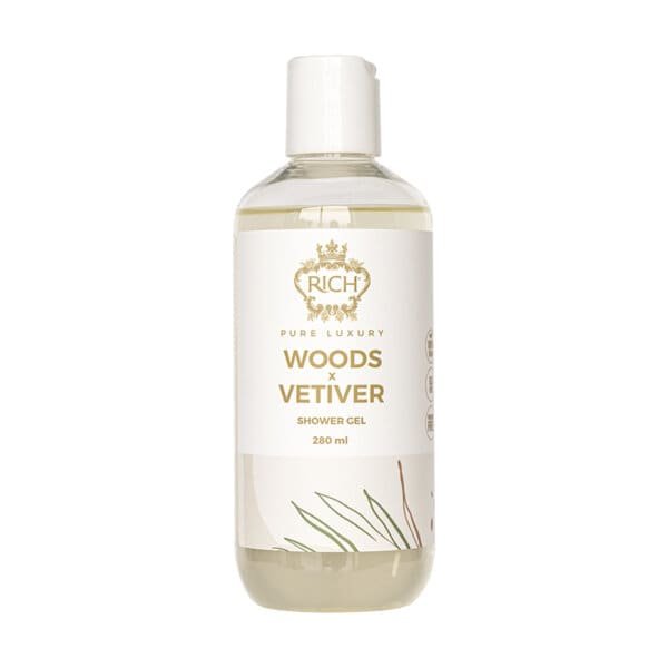 RICH Pure Luxury Woods & Vetiver Shower Gel 280 ml * Dušo želė ir muilai