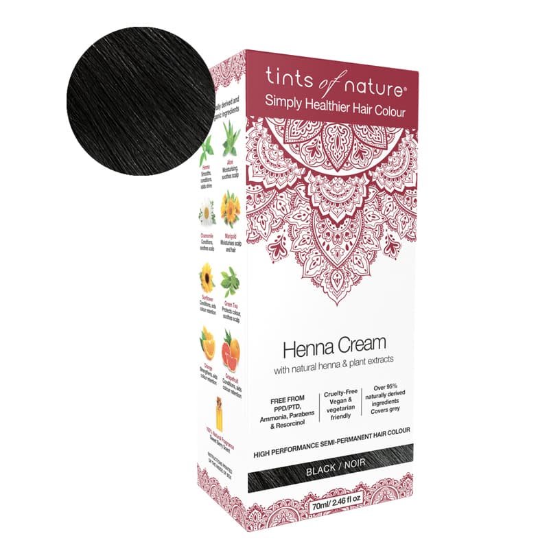 TINTS OF NATURE Henna Cream Black 70 ml