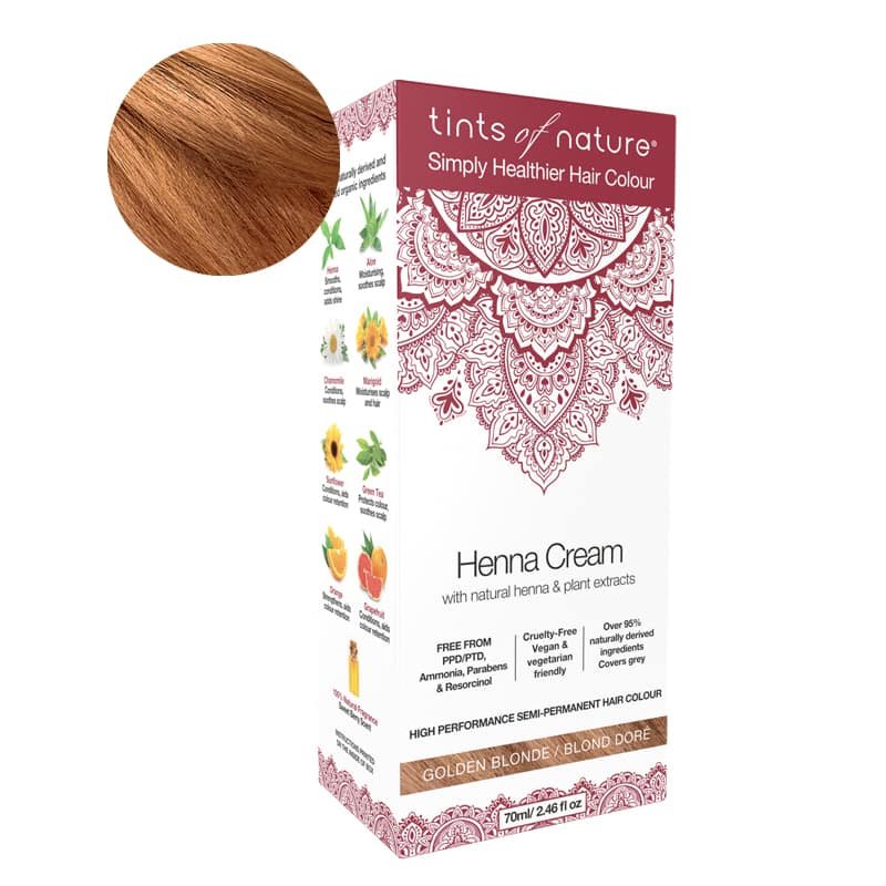 TINTS OF NATURE Henna Cream Golden Blonde 70 ml