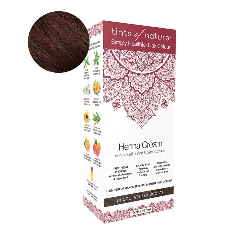 TINTS OF NATURE Henna Cream Chocolate 70 ml