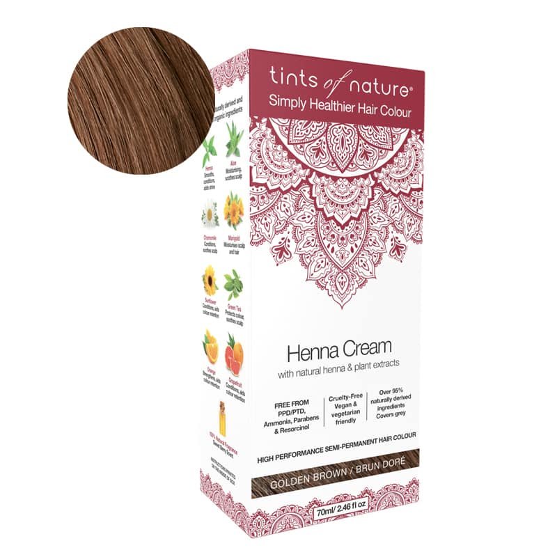 TINTS OF NATURE Henna Cream Golden Brown 70 ml