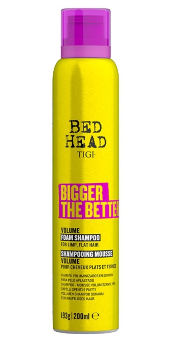 TIGI Bed Head Bigger The Better Foam Shampoo 200 ml New ŠAMPOONID