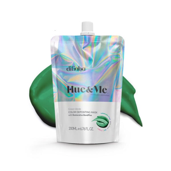 DIFIABA Hue&Me Green Verde Color Depositing Mask 200 ml EFEKTVÄRVID