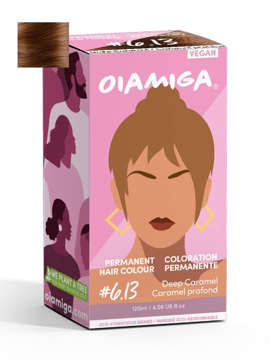 OIAMIGA Permanent Hair Colour Deep Caramel 120 ml
