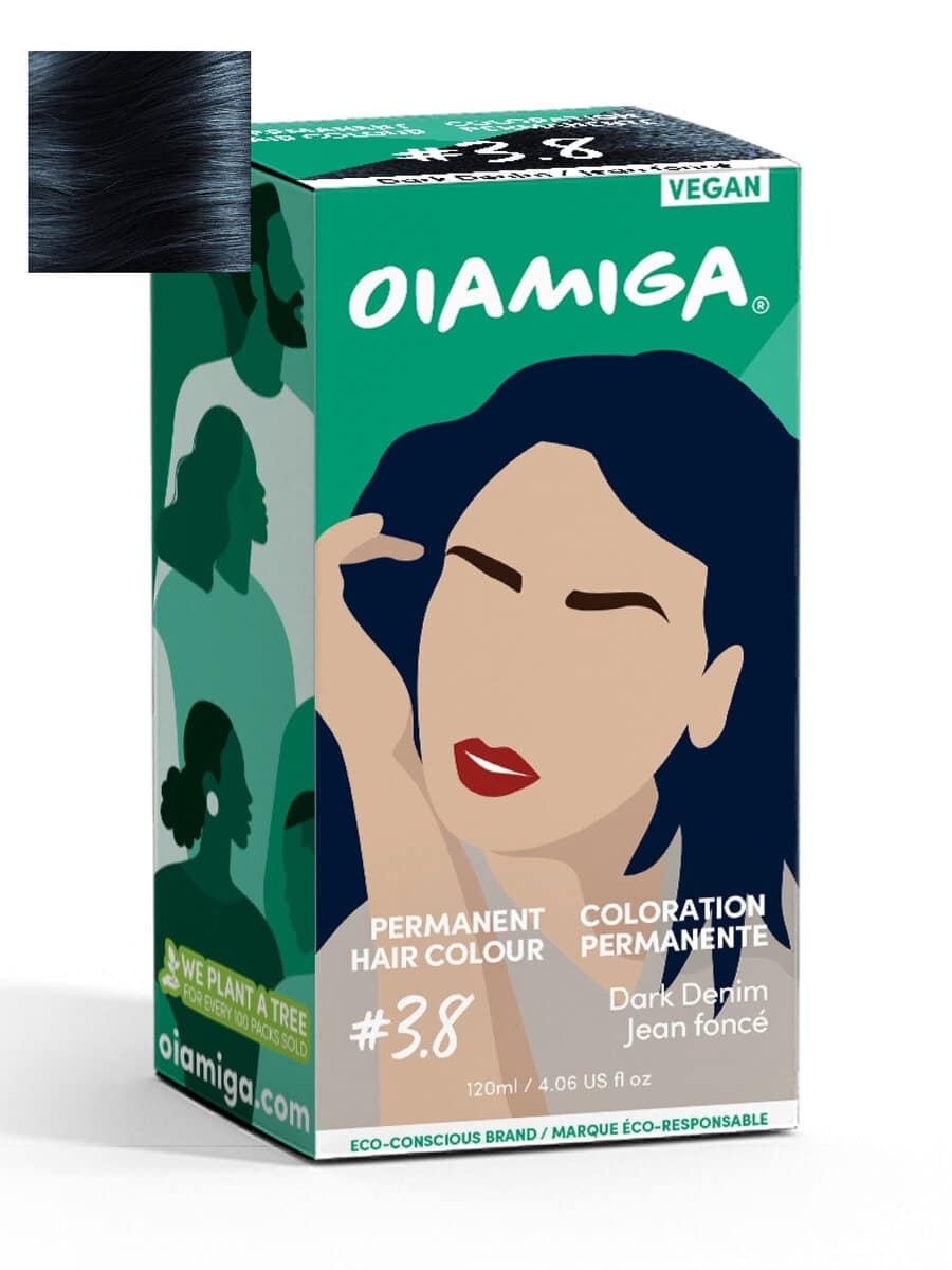 OIAMIGA Permanent Hair Colour Dark Denim 120 ml