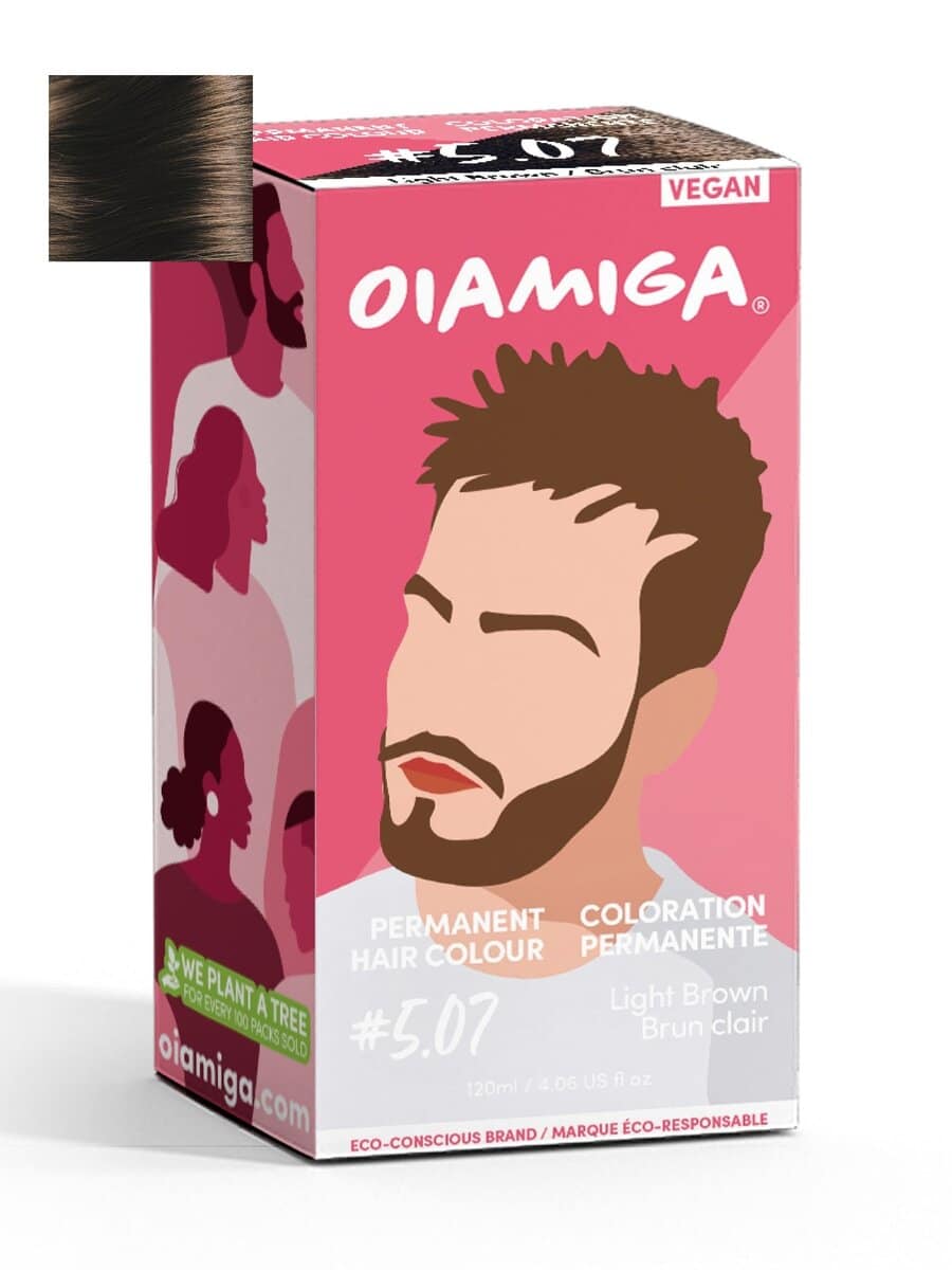OIAMIGA Permanent Hair Colour Light Brown 120 ml