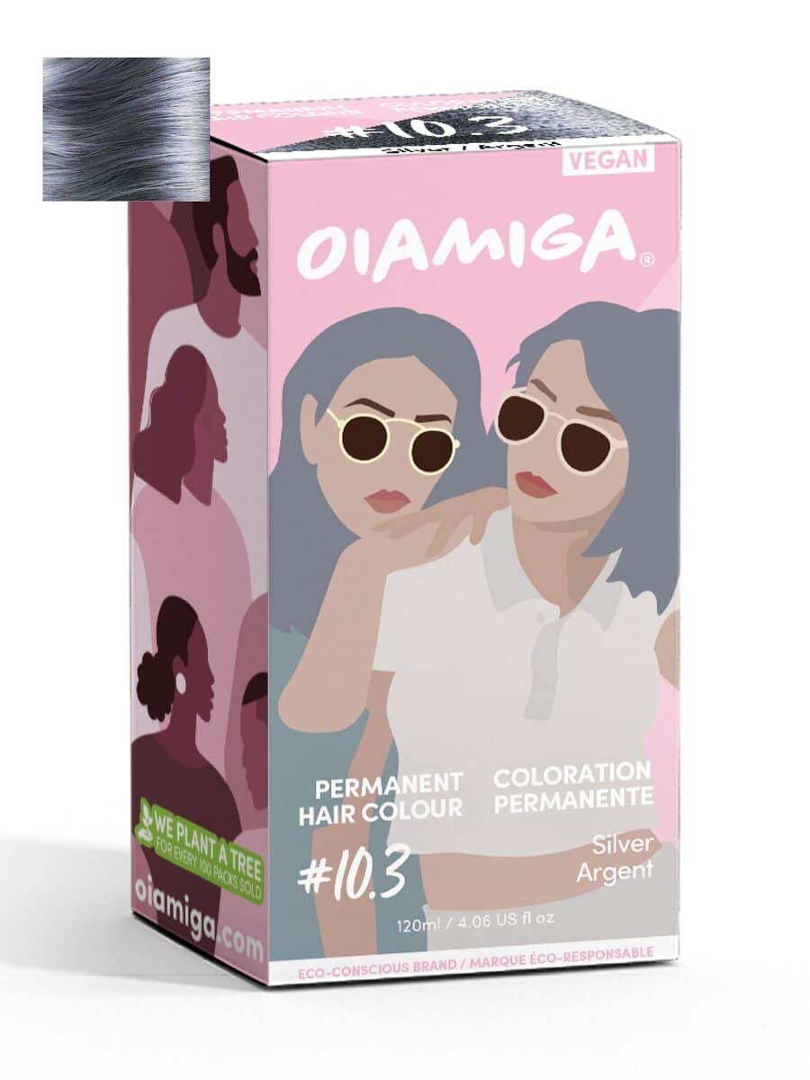 OIAMIGA Permanent Hair Colour Silver 120 ml